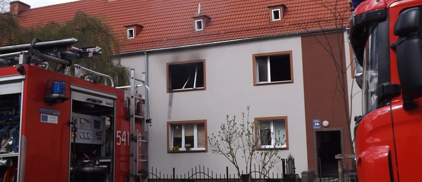 Pożar mieszkania w Szczecinku