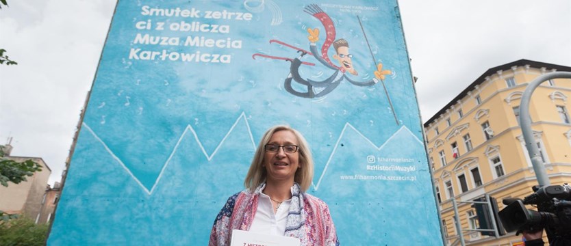 Miecio Karłowicz na nartach