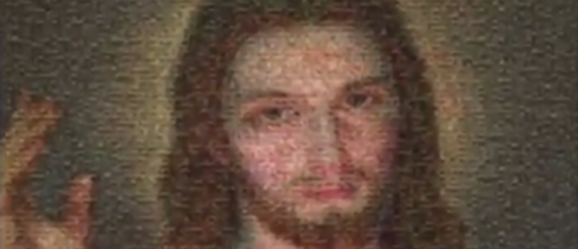 Obraz Jezusa ze zdjęć selfie