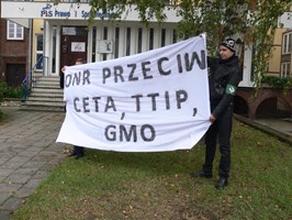 Pikietowali przeciw CETA i TTIP