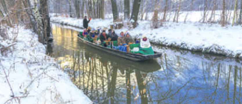 Zimowy spływ kanałami Szprewaldu