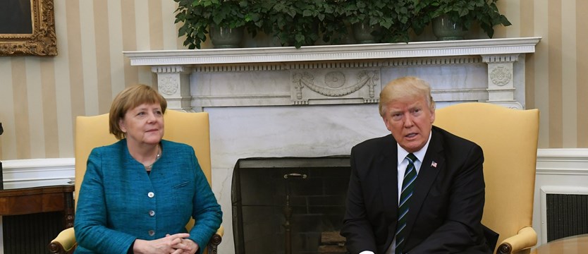 Merkel i Trump o NATO i o wolnym handlu