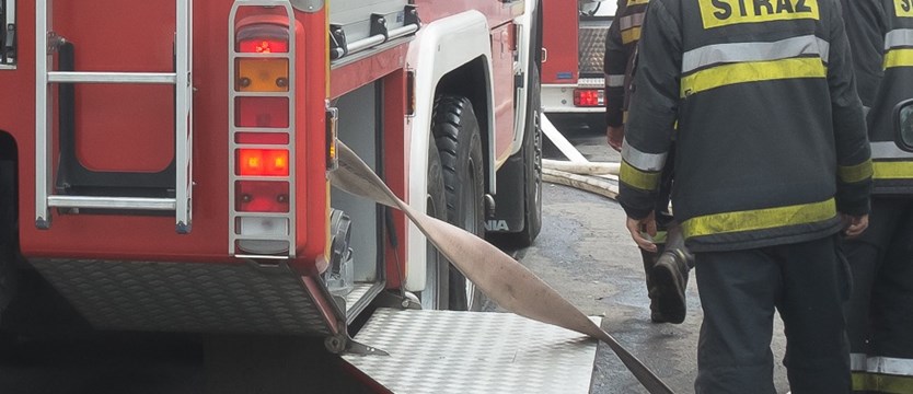 Pożar ciężarówki na Gdańskiej