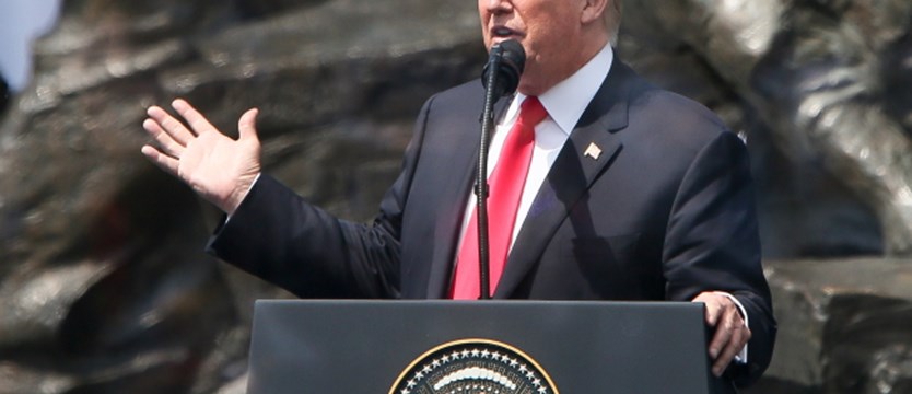 Donald Trump w Warszawie: Stajemy ramię w ramię