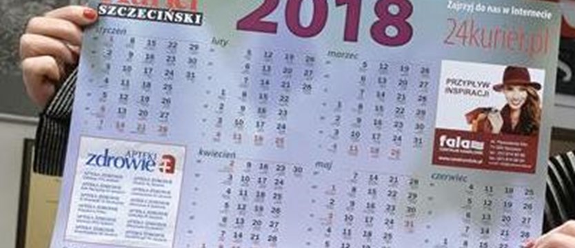 Kalendarz na 2018 rok