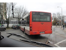 Autobus blokował pl. Rodła