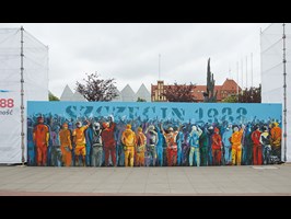 Mural na pl. Solidarności. To był ważny strajk