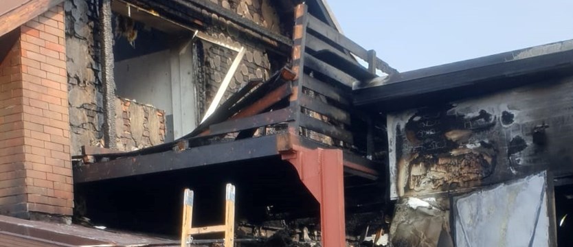 Pożar domu w Bielkowie
