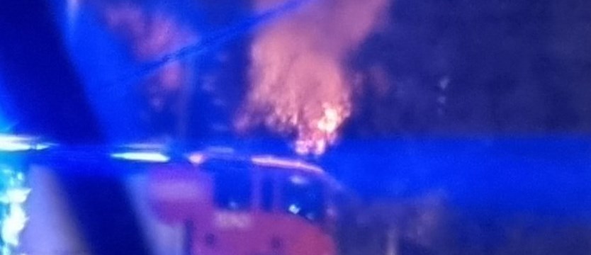 Pożar w pobliżu ul. Arkońskiej w Szczecinie