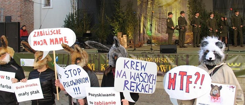 Protest w Szczecinie: STOP lobby myśliwych!