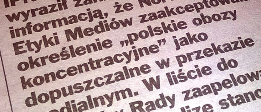 Zakazać używania sformułowania „polskie obozy”
