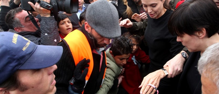 Angelina Jolie odwiedziła uchodźców