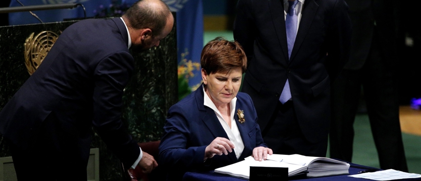 Premier podpisała porozumienie klimatyczne