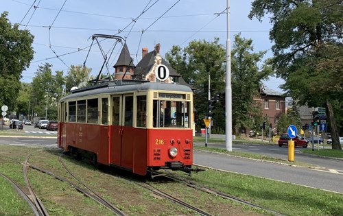 Historyczny tramwaj w Szczecinie