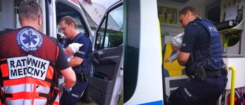 Policjant uratował dwumiesięczne dziecko. Chłopiec przestał oddychać