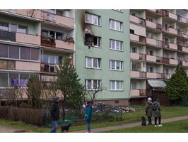 Pożar mieszkania przy ul. Lnianej. "To było coś potwornego"