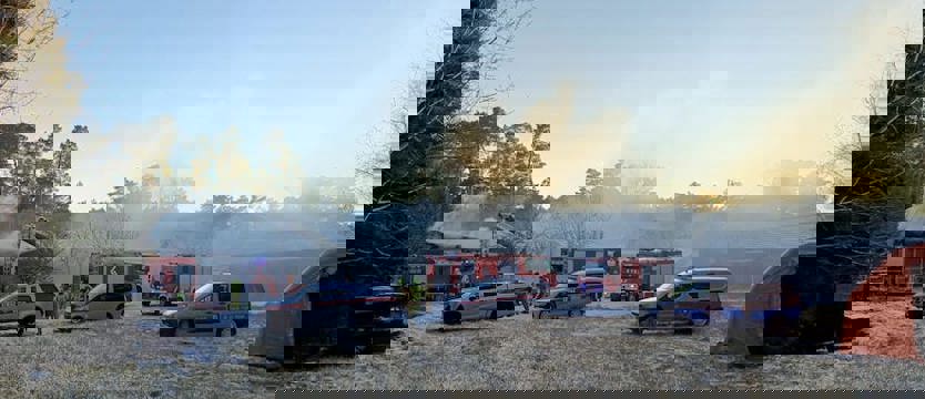 Pożar ośrodka kempingowego w Pogorzelicy