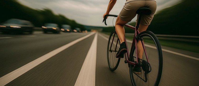 „To gdzie ja mam jechać?". Pijana rowerzystka na trasie S3 w kierunku Wolina