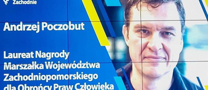 Andrzej Poczobut z nagrodą "Obrońcy Praw Człowieka". Uroczystość w Szczecinie
