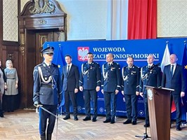 Powitanie nowego komendanta. Insp. Szymon Sędzik szefem zachodniopomorskiej policji