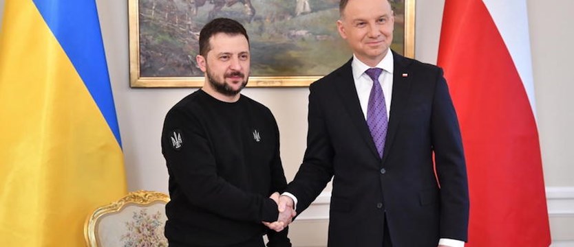 W.Zełenski: dziękuję Polakom za wsparcie. Prezydent Ukrainy odznaczony Orderem Orła Białego