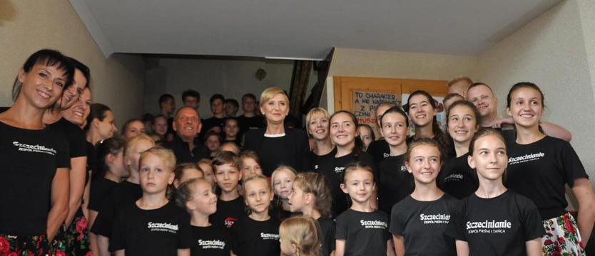 Prezydentowa u Szczecinian