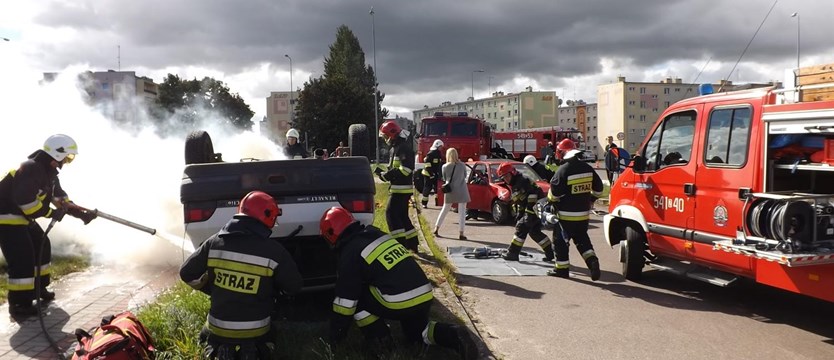 Poważny wypadek w Szczecinku? To tylko ćwiczenia