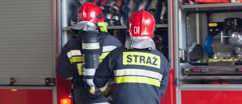 Pożar domu w Mierzynie. Uderzył piorun