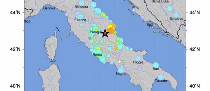 Rekordowe trzęsienie ziemi we Włoszech