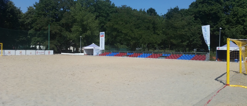 Piłka nożna plażowa. Boisko gotowe