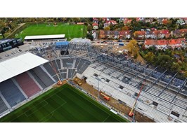 Stadion Miejski w Szczecinie. Blisko zamknięcia konstrukcji