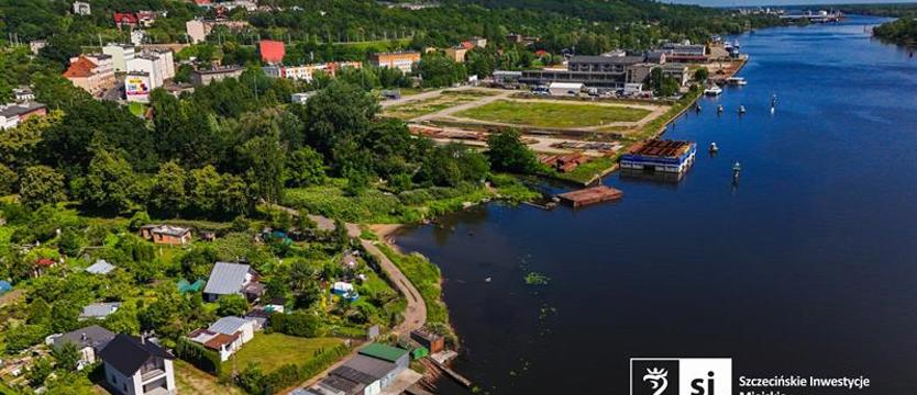 Inwestycja przy ul. Grobla. Tarasy widokowe i slip do wodowania łódek