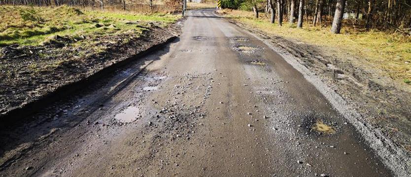 Do Żółwina nadal po wertepach, czyli… droga do stadniny koni prezesa banku