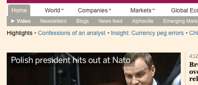 Pierwszy zagraniczny wywiad prezydenta