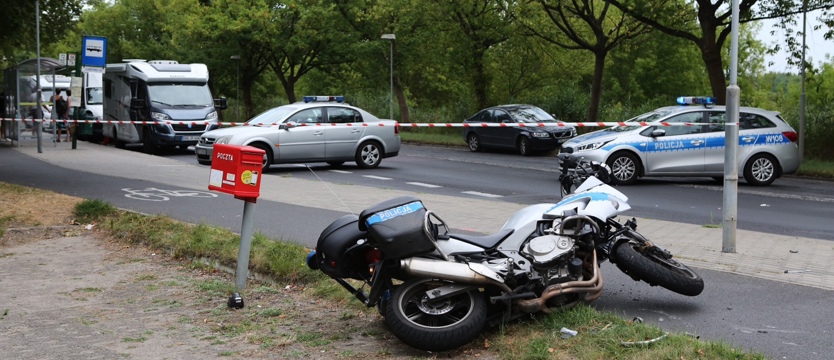 Wypadek na Przestrzennej, policjant nie żyje (akt.2)