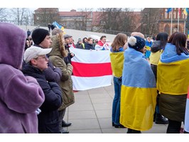 Demonstracja poparcia dla Ukrainy