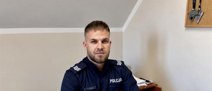 Policjant z Nowogardu uratował życie 39-latkowi