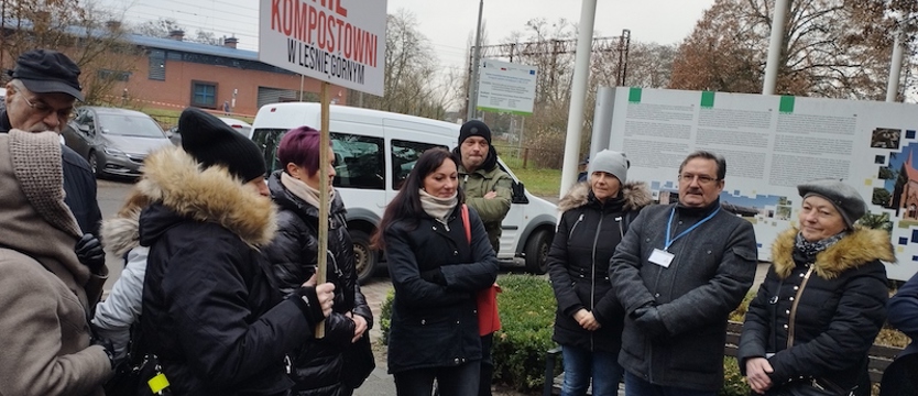 Protest mieszkańców Pilchowa. Nie chcą kompostowni w Leśnie Górnym