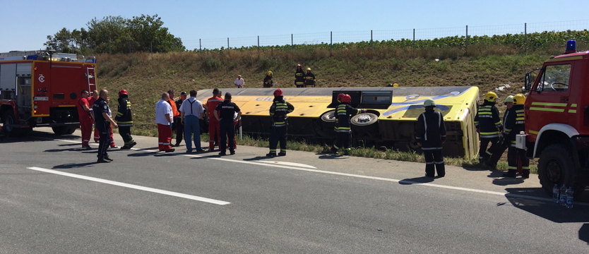 Wypadek polskiego autokaru w Serbii