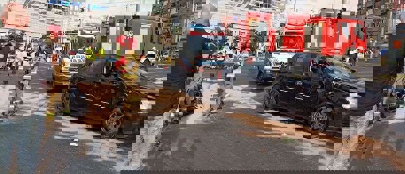 Groźny wypadek na placu Rodła