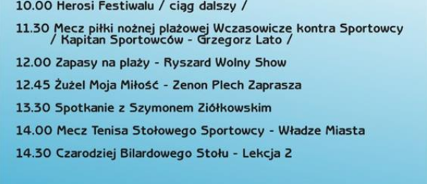 Festiwal Gwiazd Sportu. Zabawa na plaży i na scenie