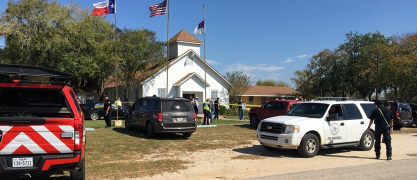 Strzelał w kościele w Teksasie. Wielu rannych i zabitych
