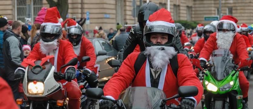 Motomikołaje przejechały przez miasto