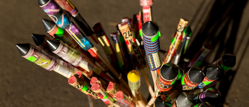 Ostrożnie z materiałami pirotechnicznymi!