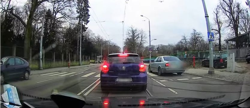 Stracił prawko za szaloną jazdę nagraną przez innego kierowcę
