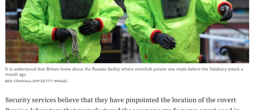 „The Times”: Zidentyfikowano pochodzenie trucizny