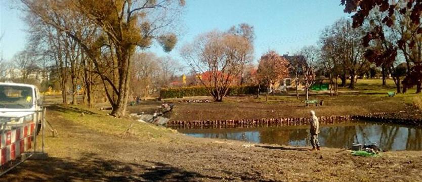 Nowa twarz Rudzianki. Porządki wokół stawu