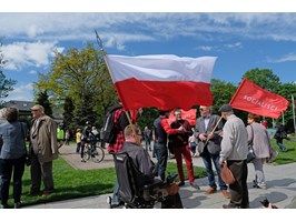 Obchodzili święto pracy i rocznicę wstąpienia Polski do UE