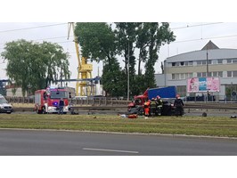 Wypadek na Gdańskiej. Ulica zablokowana