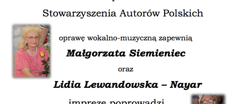 Zaproszenie na biesiadę literacką